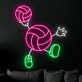 Volleyball Neon LED Wandlicht