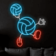 Volleyball Neon LED Wandlicht