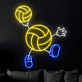 Volleyball Neon LED Wandlicht