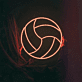 Volleyball LED-Neonschild für Sporthalle und Kinderzimmer