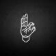 OK-Geste als LED-Neonschild