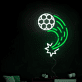 Fußball Sternenschuss Neon LED Wandlicht