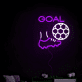 GOAL Fußball Neon LED Wandlicht