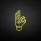 OK-Geste als LED-Neonschild