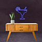 Cocktailglas mit Zitronenscheibe LED-Neonschild für Bar und Wohnzimmer