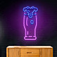 Bierglas mit Schaum LED-Neonschild für Bar und Kneipe
