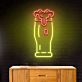Bierglas mit Schaum LED-Neonschild für Bar und Kneipe