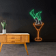 Cocktailglas mit Beinen LED-Neonschild für Bar Club