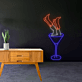 Cocktailglas mit Beinen LED-Neonschild für Bar Club