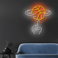 Basketball Spin Neon LED Wandlicht