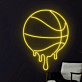 Dripping Basketball Neon LED Wandlicht