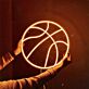Basketball LED-Neonschild für Sport und Jugendzimmer