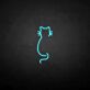 Katzen-Silhouette LED-Neonschild Wohnzimmer Schlafzimmer