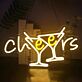Cheers Neon LED Wandlicht