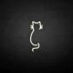 Katzen-Silhouette LED-Neonschild Wohnzimmer Schlafzimmer