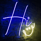 Hi LED-Neonschild für Wohnzimmer oder Café