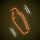 Cocktailshaker LED-Neonschild für Bar Club