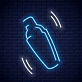 Cocktailshaker LED-Neonschild für Bar Club