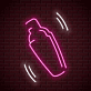 Cocktailshaker LED-Neonschild für Bar Club