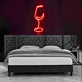 Weinglas LED-Neonschild für Wohnzimmer Bar