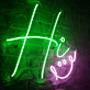 Hi LED-Neonschild für Wohnzimmer oder Café