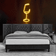 Weinglas LED-Neonschild für Wohnzimmer Bar