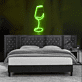 Weinglas LED-Neonschild für Wohnzimmer Bar