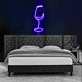 Weinglas LED-Neonschild für Wohnzimmer Bar