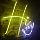 Hi LED-Neonschild für Wohnzimmer oder Café