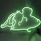 Brautpaar Silhouette Hochzeits Neon LED Schild