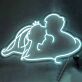 Brautpaar Silhouette Hochzeits Neon LED Schild