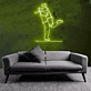 LED-Neonschild mit Paar-Silhouette