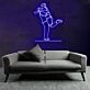 LED-Neonschild mit Paar-Silhouette