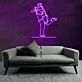 LED-Neonschild mit Paar-Silhouette