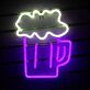 Bierkrug mit Schaum LED-Neonschild für Bar und Kneipe