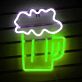 Bierkrug mit Schaum LED-Neonschild für Bar und Kneipe