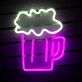 Bierkrug mit Schaum LED-Neonschild für Bar und Kneipe