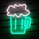 Bierkrug mit Schaum LED-Neonschild für Bar und Kneipe