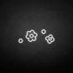 Verspielte Blumen als LED-Neonschild