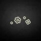 Verspielte Blumen als LED-Neonschild