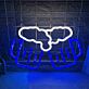LED Neonschild mit zwei anstoßenden Bierkrügen und Schaum Motiv als dekorative Neon Wandbeleuchtung für Bar Partykeller Küche oder geselligen Wohnbereich