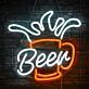 Bierkrug mit Schaum LED Neonschild für Bar und Kneipe