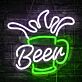 Bierkrug mit Schaum LED Neonschild für Bar und Kneipe