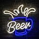 Bierkrug mit Schaum LED Neonschild für Bar und Kneipe