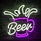 Bierkrug mit Schaum LED Neonschild für Bar und Kneipe