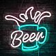 Bierkrug mit Schaum LED Neonschild für Bar und Kneipe