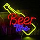 Beer Time LED-Neonschild für Bar Club