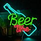 Beer Time LED-Neonschild für Bar Club