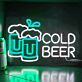 COLD BEER LED-Neonschild für Bar und Club