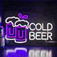 COLD BEER LED-Neonschild für Bar und Club